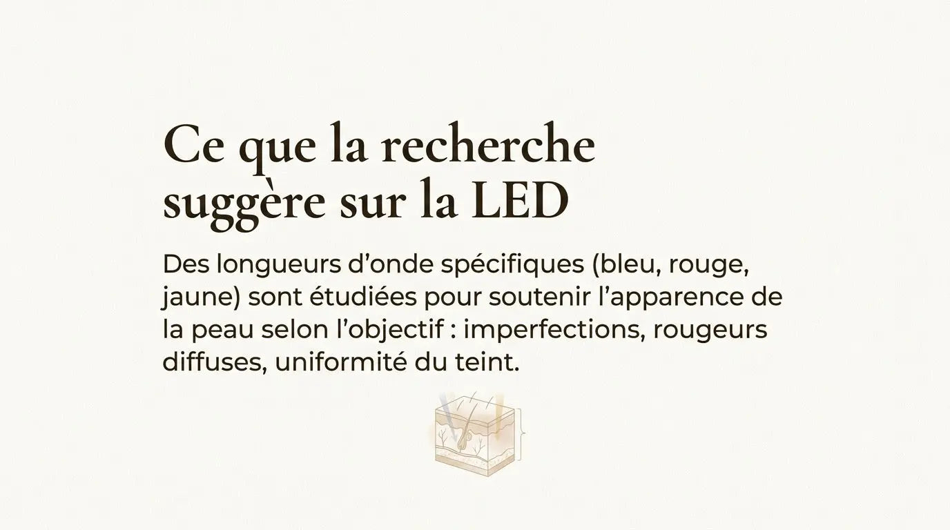 Lunéva Glow Pro — Masque LED visage premium (peau adulte : imperfections & rougeurs)