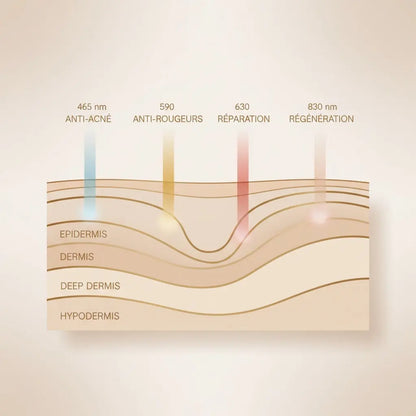 Différence avec toutes les longueurs d'ondes