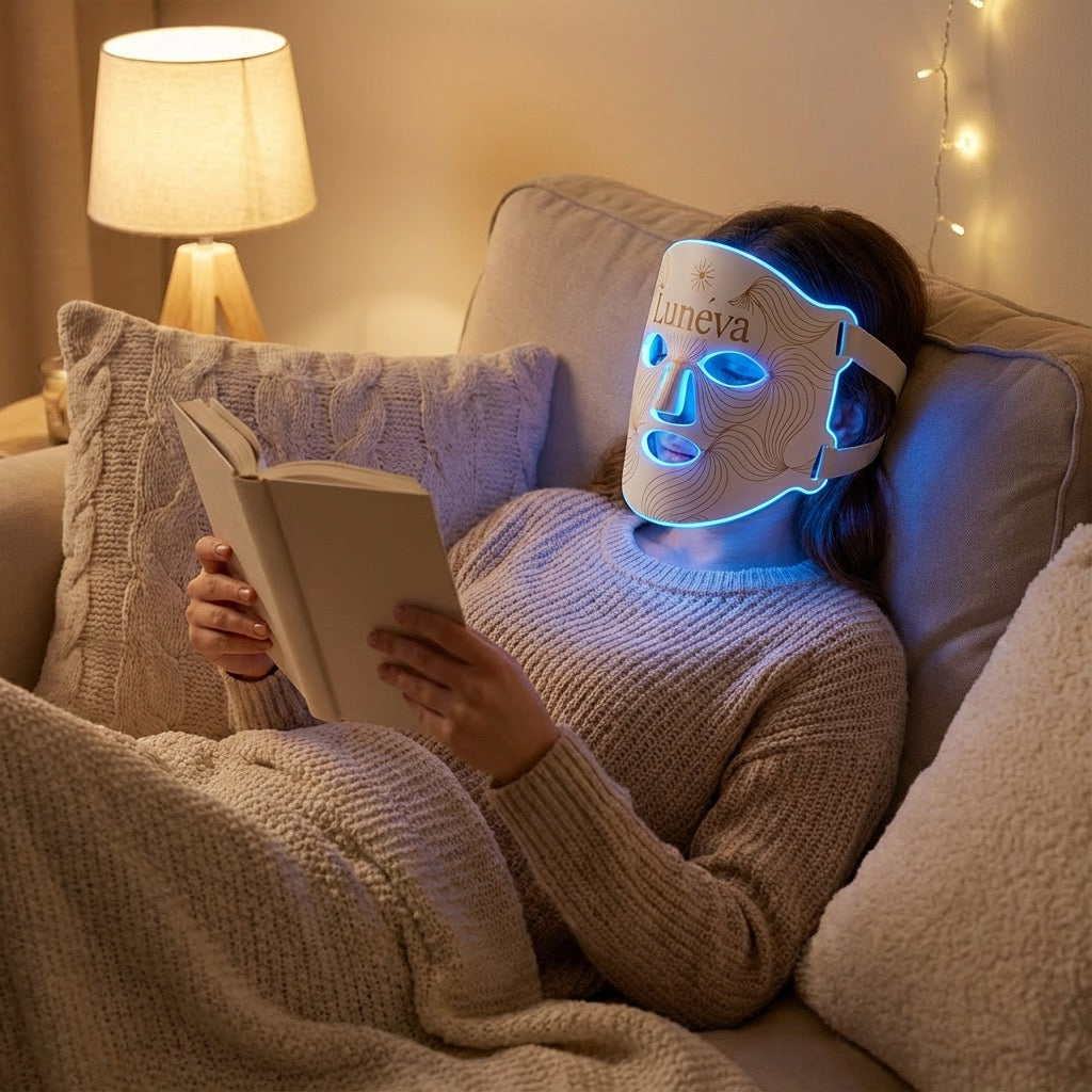 Lunéva Glow Pro – Masque LED 4 couleurs pour l'acné hormonale Lunéva