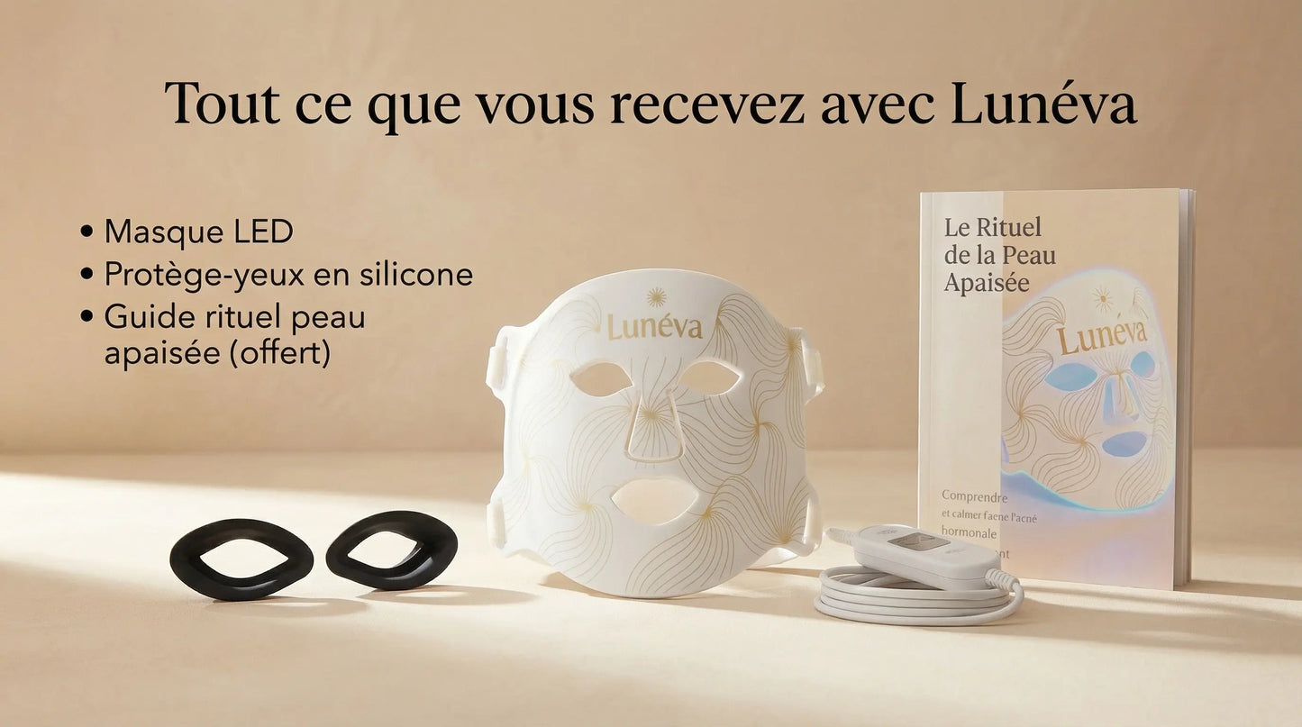 Lunéva Glow Pro Le rituel de lumière pour apaiser l’acné hormonale Lunéva
