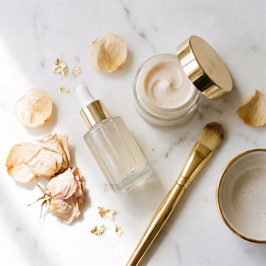 Routine skincare avec masque LED Lunéva
