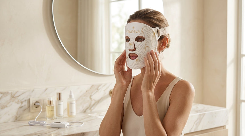 Masque LED Lunéva Glow Pro — routine beauté à domicile