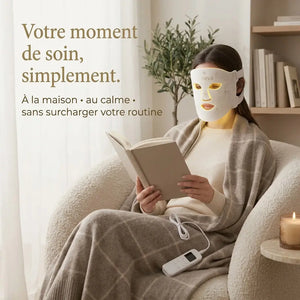 Lunéva Glow Pro — Masque LED visage premium (peau adulte : imperfections & rougeurs)